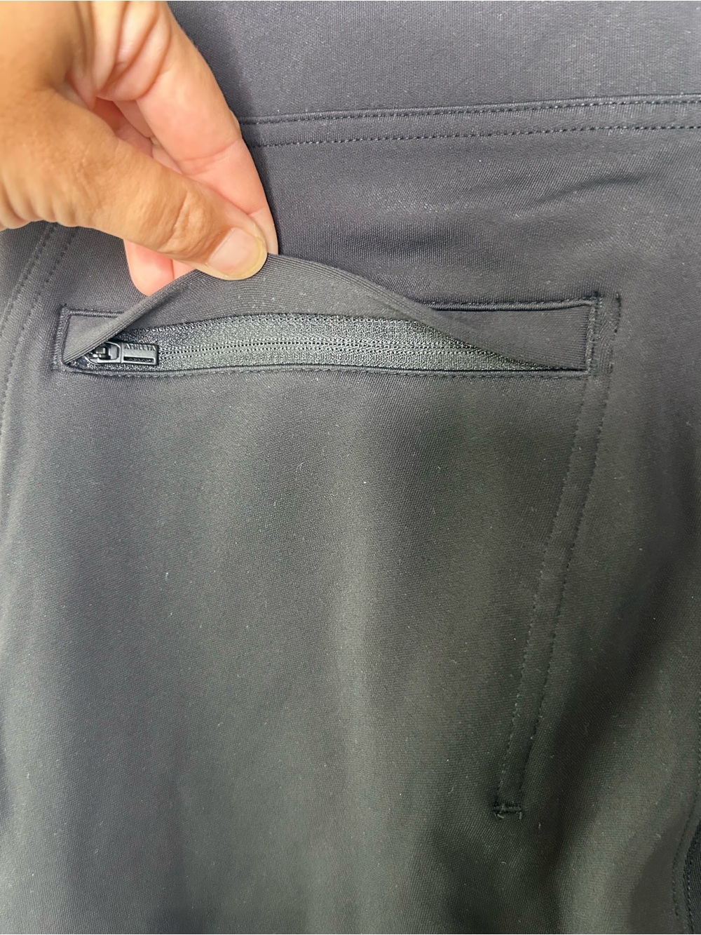 Athleta Stellar Tight Black Size Medium Zip Ankle Pull On Career Travel Pant - Picture 4 of 7